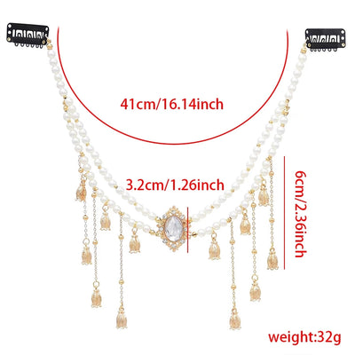 Women's Elegant Glam Geometric Alloy Resin Rhinestone Party Headpieces