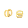 1 Pair Streetwear Commute Geometric Inlay Copper Zircon 18K Gold Plated Ear Studs