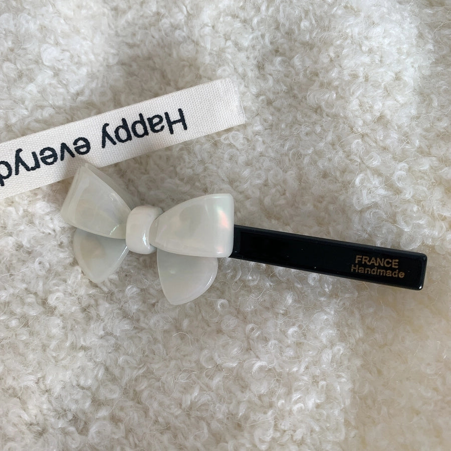 simple style bow knot acetic acid sheets hair clip