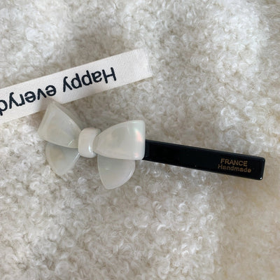 simple style bow knot acetic acid sheets hair clip
