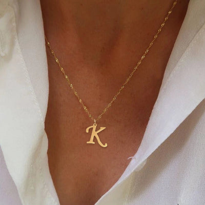 Jewelry Elegant Simple Style Classic Style Letter 201 Stainless Steel 304 Stainless Steel Pendant Necklace