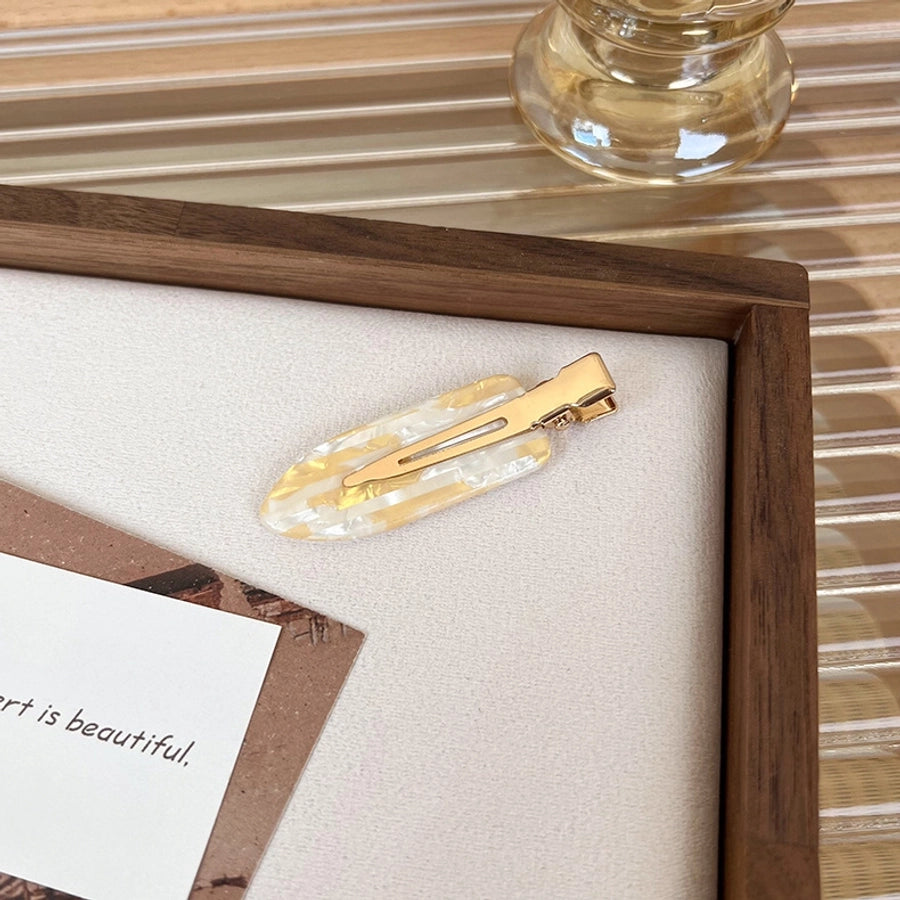 women's sweet geometric acetic acid sheets hair clip