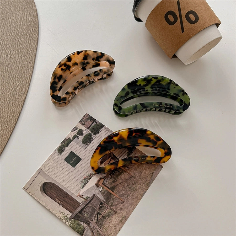 classic style color block acetic acid sheets hair claws