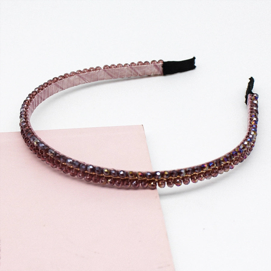 simple style geometric rhinestone hair band