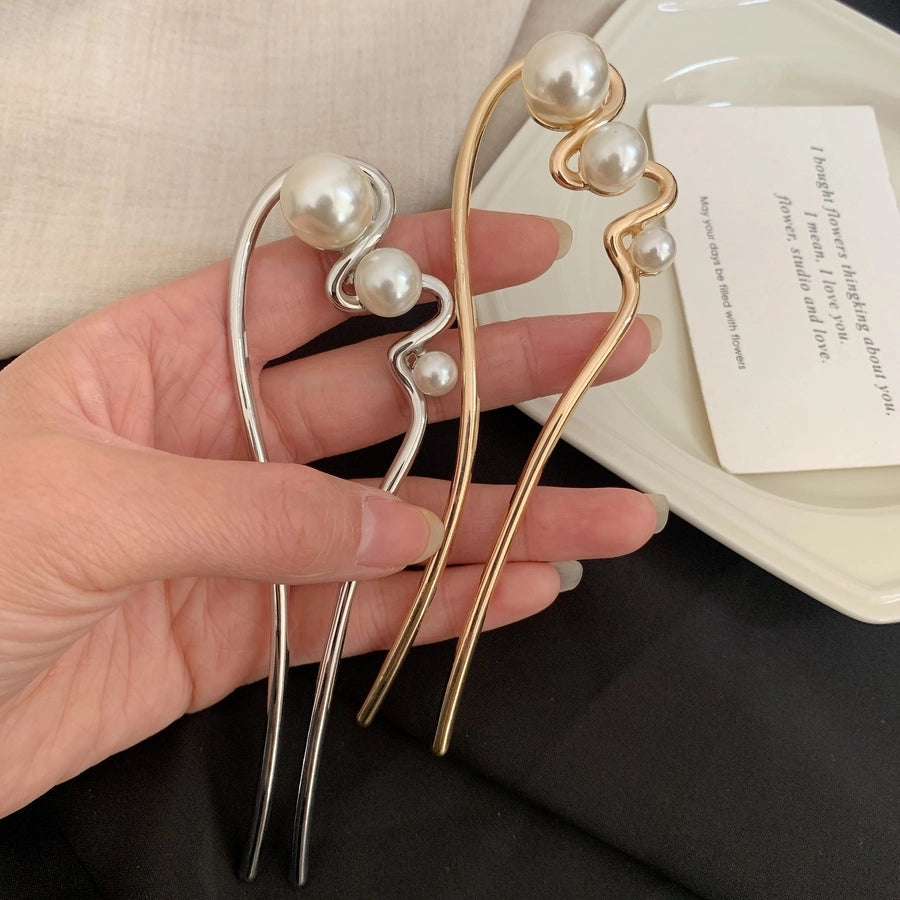 Women's Simple Style Classic Style Geometric Alloy Plating Hairpin