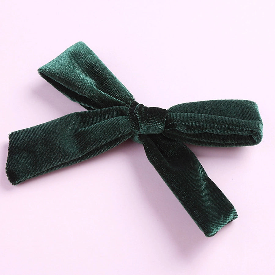 fashion bow knot flannel hair clip