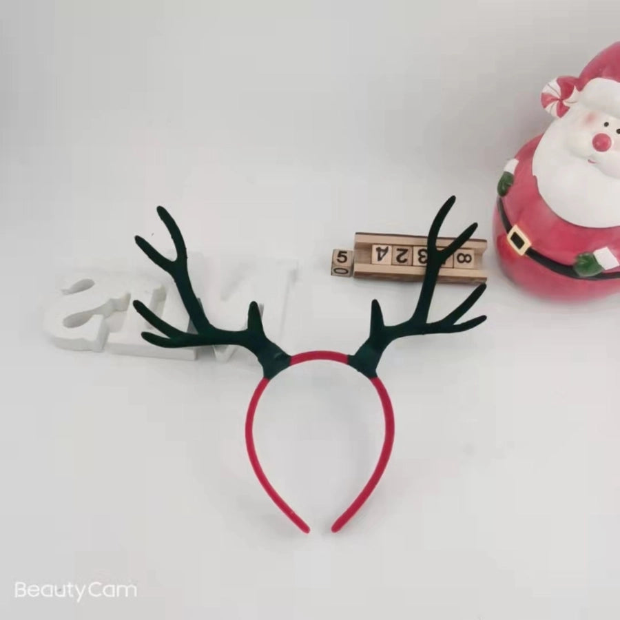 Internet Celebrity  Christmas Girl Heart Christmas Hair Band Cute Elk Horn Hair Accessories Pressure Hair Band