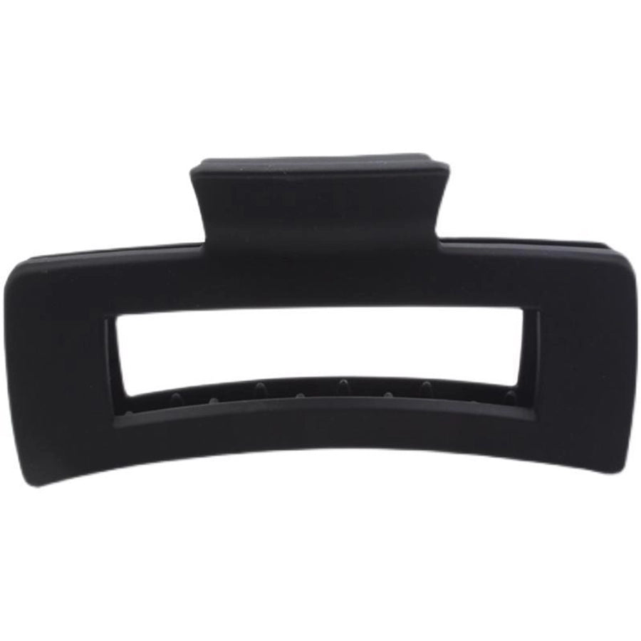 casual solid color plastic plating hair claws 1 piece