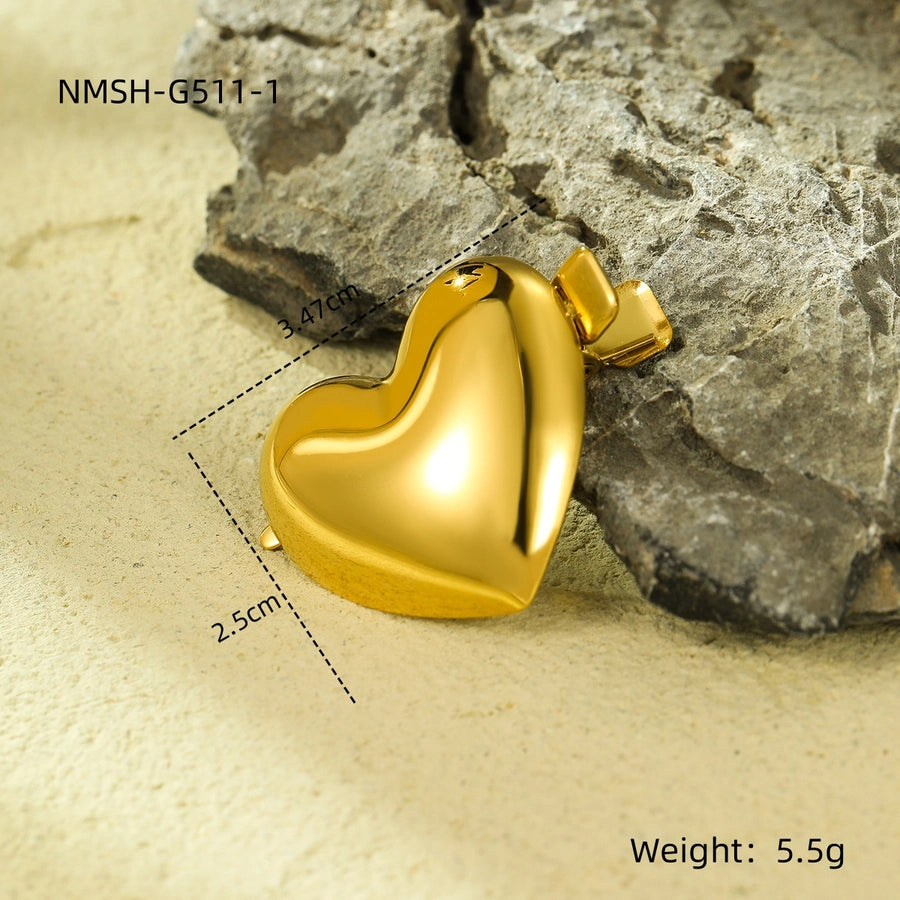 Women's Lady Starfish Heart Shape 304 Stainless Steel Plating Hair Clip