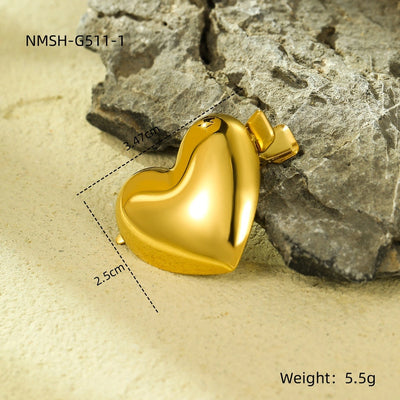 Women's Lady Starfish Heart Shape 304 Stainless Steel Plating Hair Clip