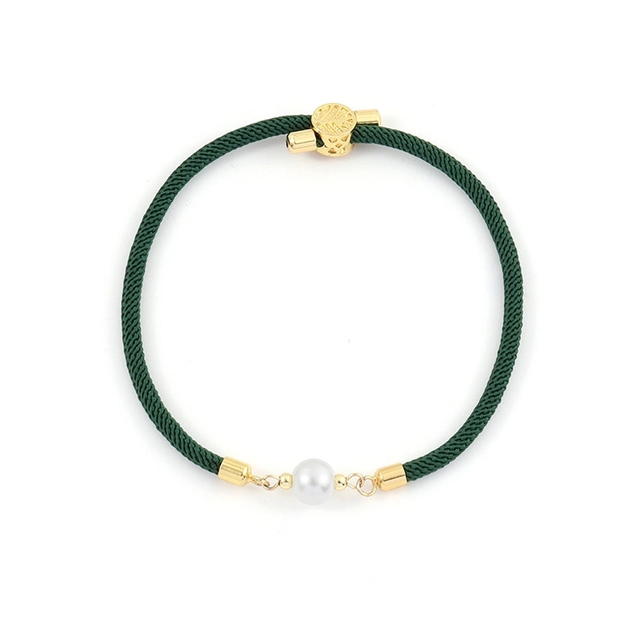 Artificial Pearl Copper Geometric Copper Bracelets