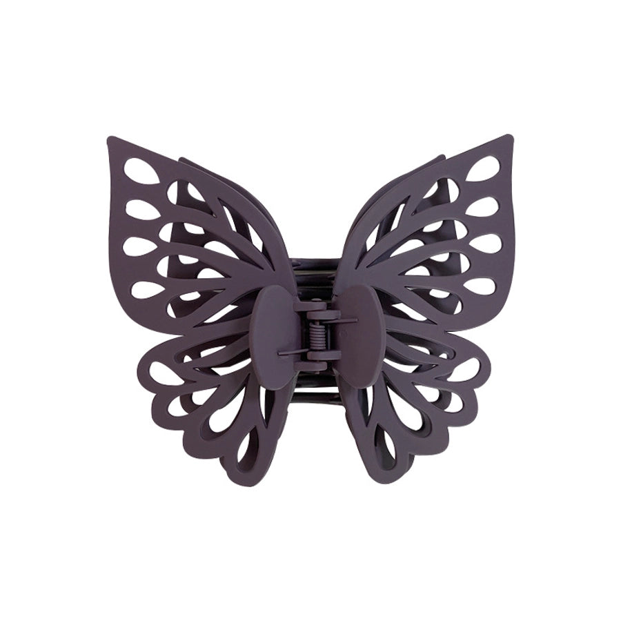 cute sweet butterfly plastic stoving varnish hair claws