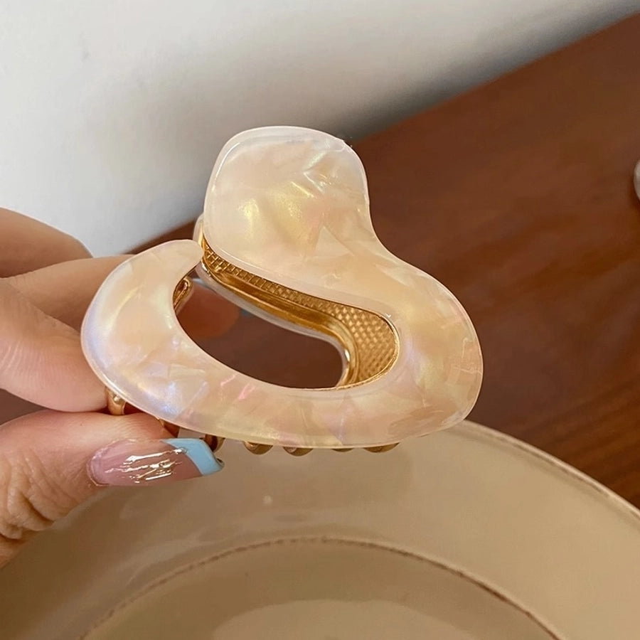 women's elegant retro solid color acetic acid sheets hair claws