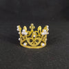 Women's Simple Style Crown Alloy Inlay Rhinestones Pearl Crown