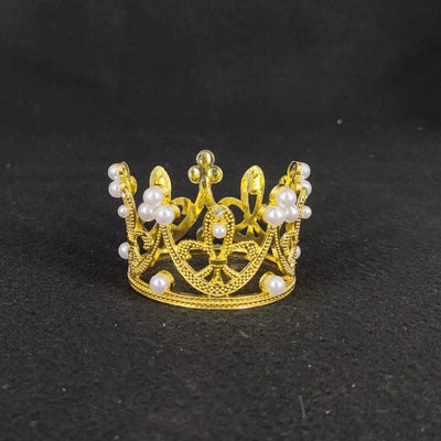 Women's Simple Style Crown Alloy Inlay Rhinestones Pearl Crown