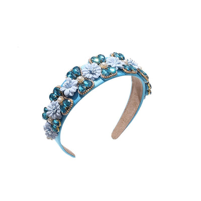 fashion geometric cloth handmade rhinestones hair band 1 piece