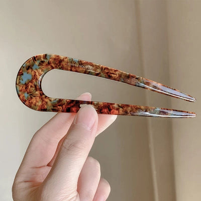 New Chinese style U-shaped hairpin female  new ball head updo artifact insert comb back head headdress fixed chopsticks