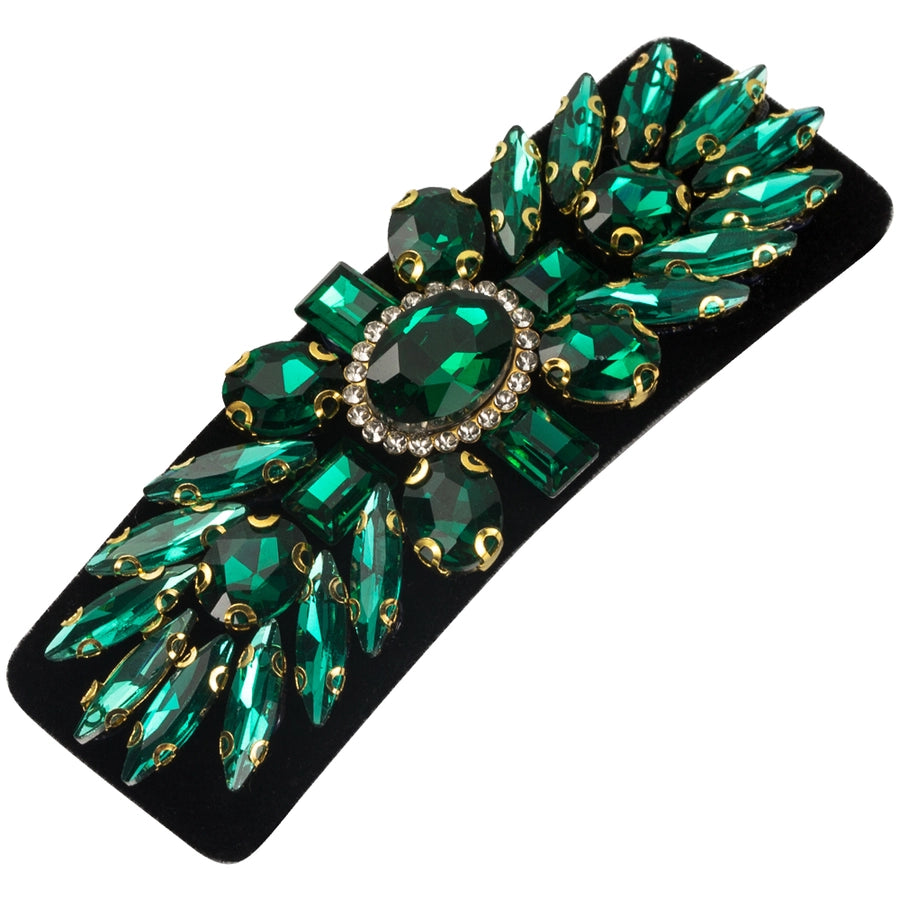 Women's Casual Vacation Classic Style Water Droplets Alloy Cloth Inlay Glass Hair Clip