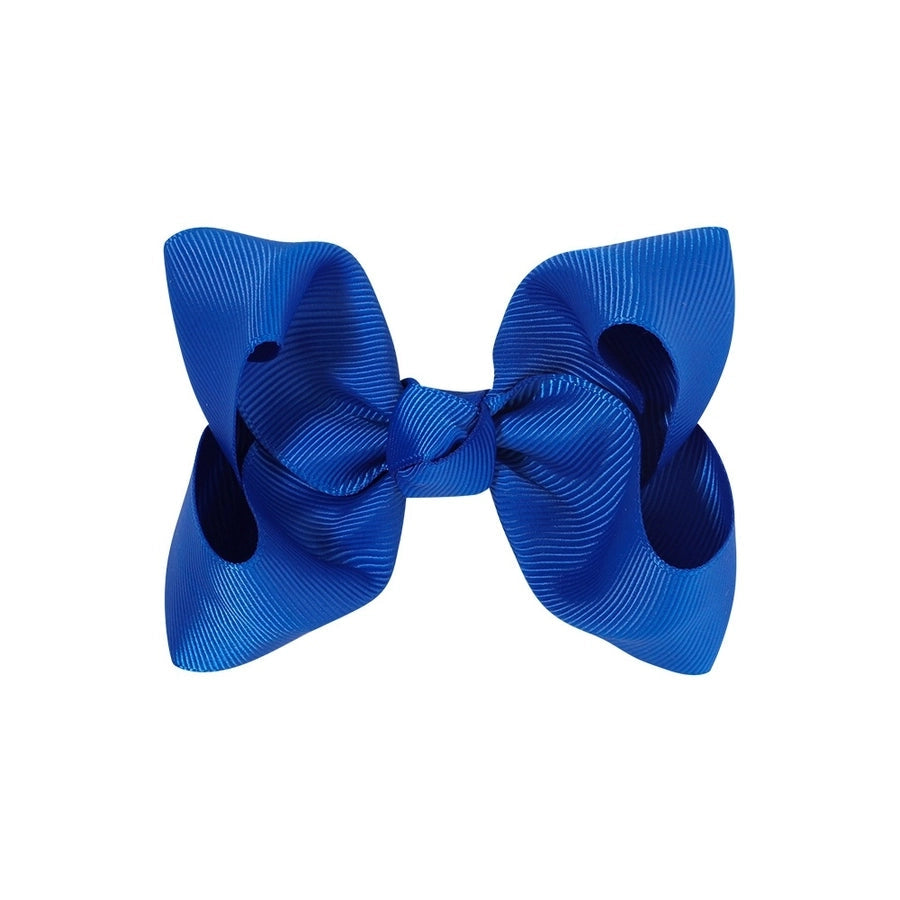 fashion bow knot polyester rib hair clip