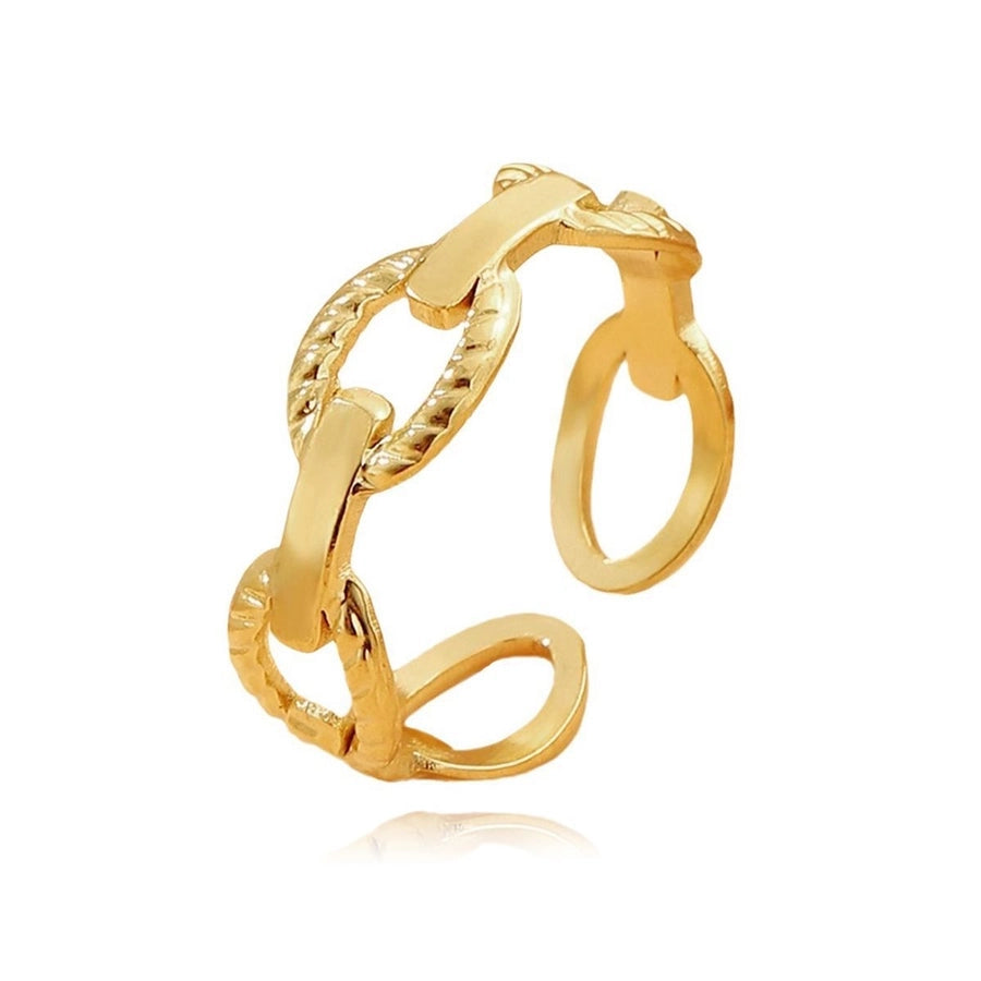 Jewelry Elegant Geometric Titanium Steel Open Rings