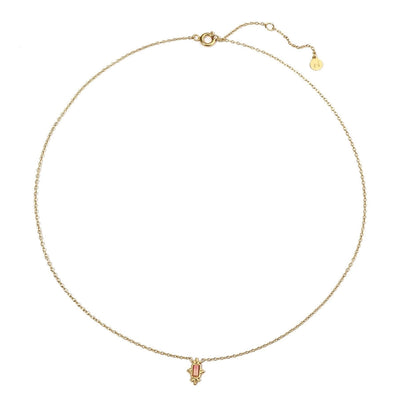 Jewelry Retro French Style Simple Style Geometric Titanium Steel Natural Stone 14K Gold Plated Plating Pendant Necklace