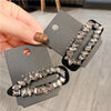 women's shiny water droplets rectangle rhinestone hair clip