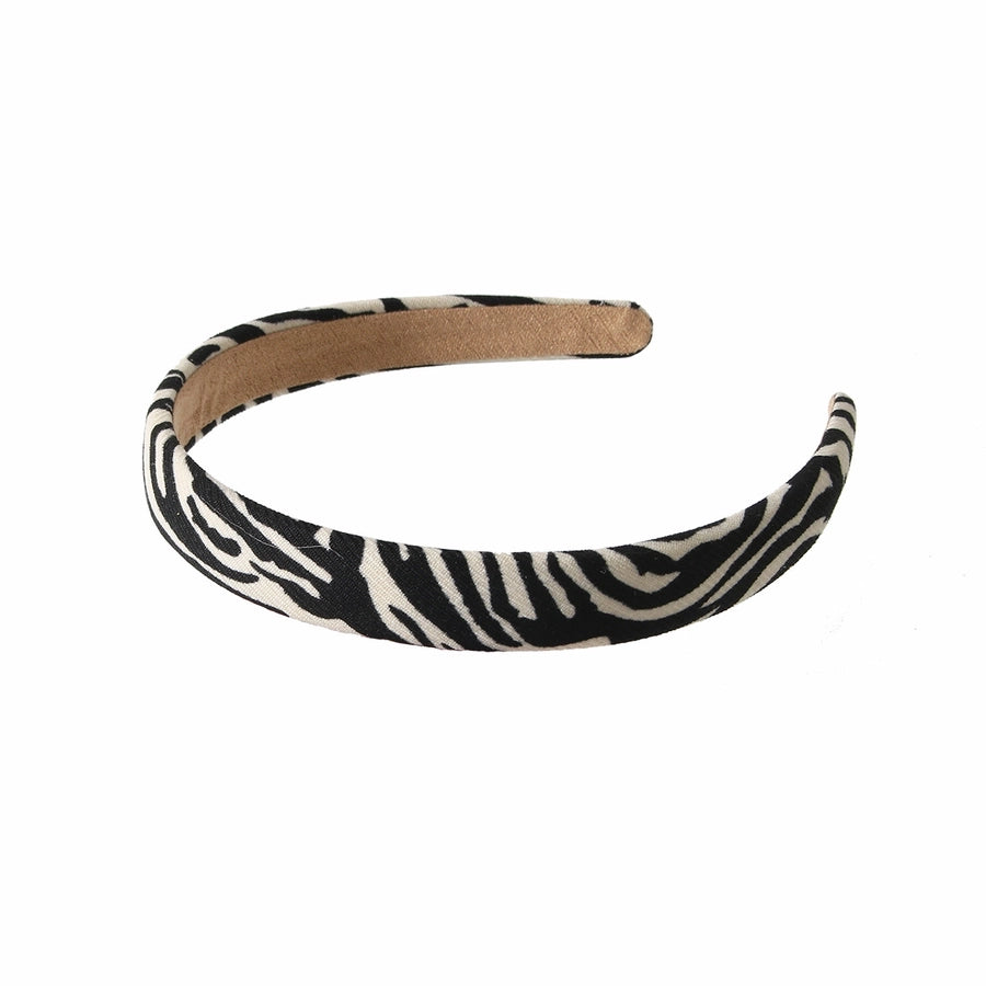 Guanyang  Zebra Print Leopard Print Headband  Retro Sponge Face Washing Pressure Hairband Simple Fashion Headband Hair Accessories