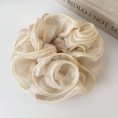 Women's Elegant Simple Style Flower Cloth Hair Tie