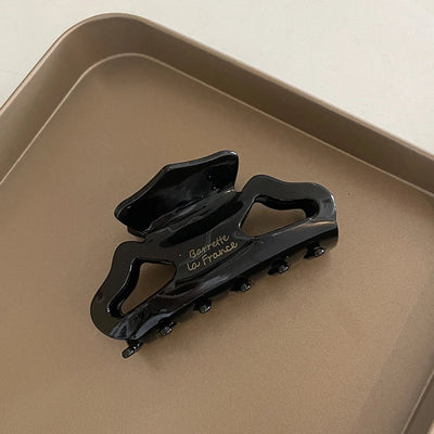 Korea imported France acetic acid grab clip hollow medium hair grab plate hair shark clip hairpin grab clip