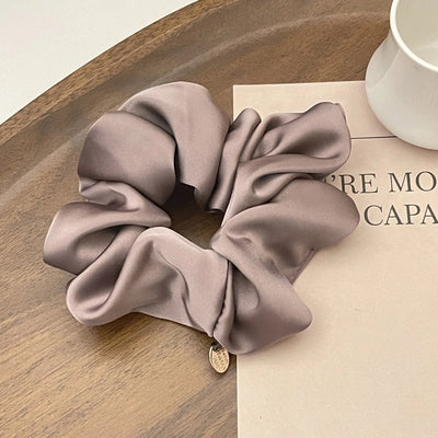 High-grade high-quality satin large intestine hair ring temperament fat intestine ring Korean style hair rope simple head rope women's headdress
