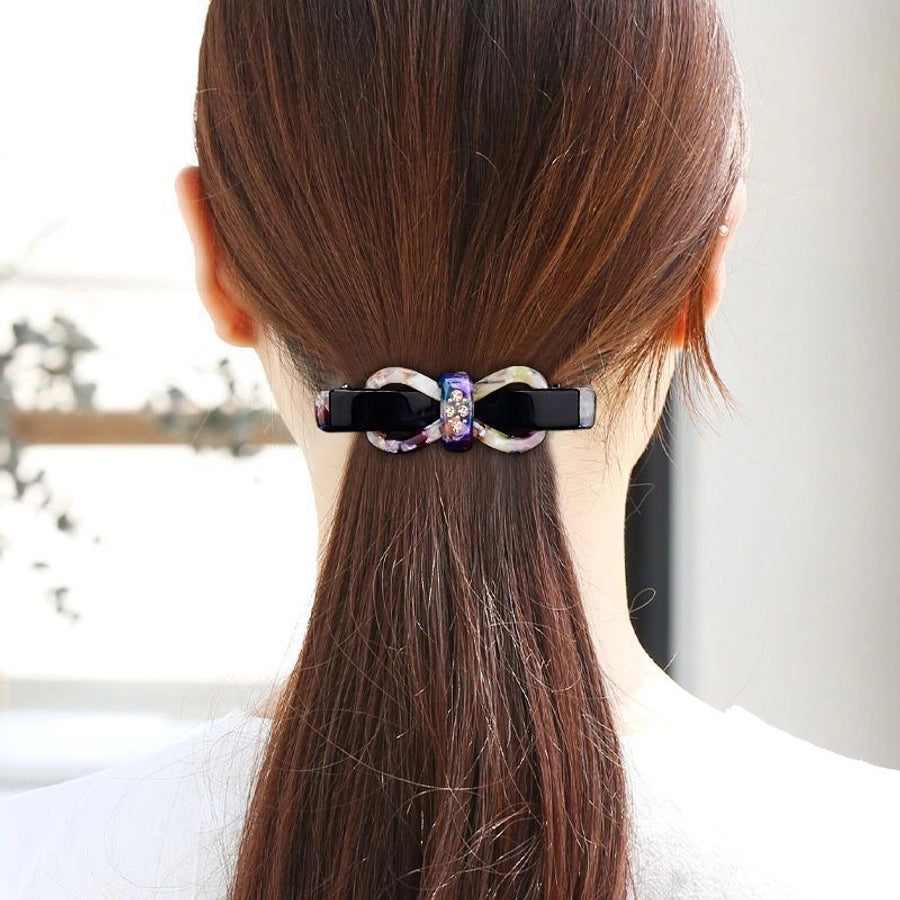 Women's Simple Style Bow Knot Acetic acid sheets Hair Clip