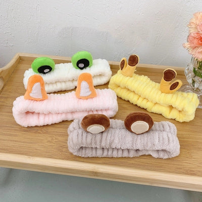 korean cute rabbit ears  plush hairband
