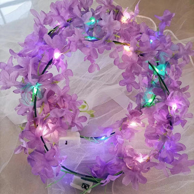 Women's Pastoral Flower Cloth Hair Band