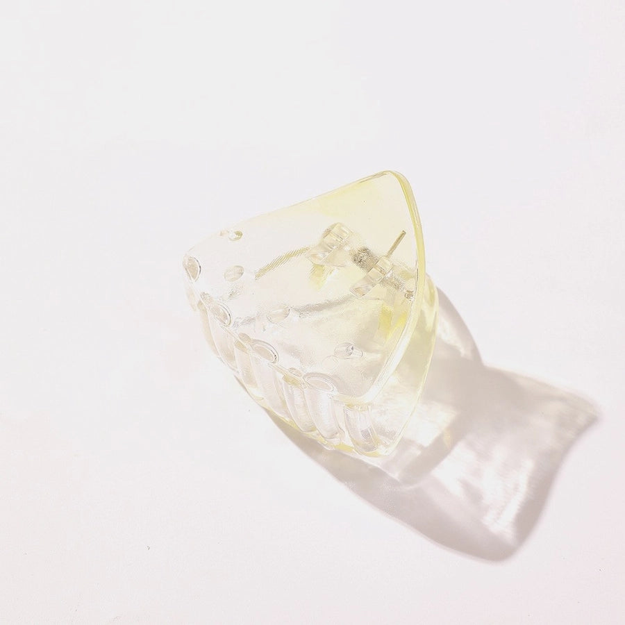 Gradient Small Grab Clip Small Disc Hairpin Environmentally Friendly Acetic Acid Shark Clip Transparent Oval Hair Grab Children's Clip