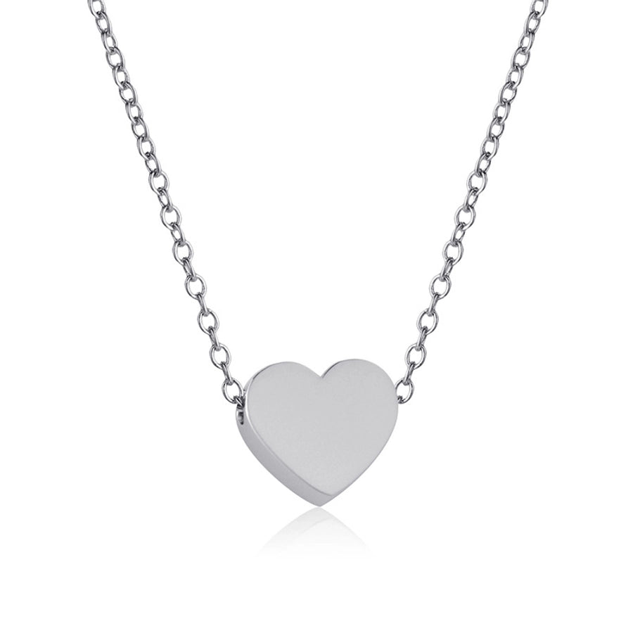Jewelry IG Style Simple Style Commute Heart Shape 304 Stainless Steel 18K Gold Plated Plating Pendant Necklace