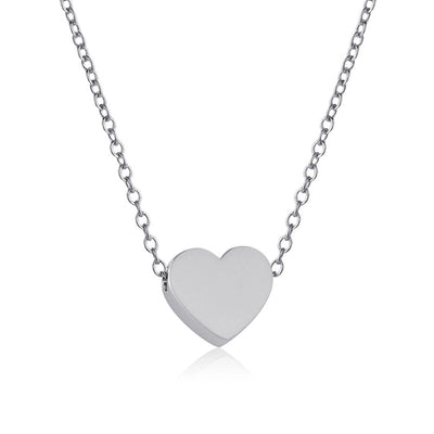 Jewelry IG Style Simple Style Commute Heart Shape 304 Stainless Steel 18K Gold Plated Plating Pendant Necklace
