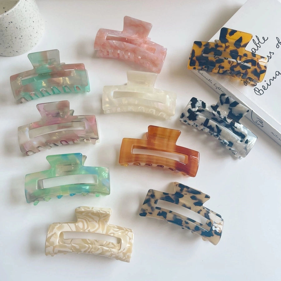 retro rectangle acetic acid sheets hair claws