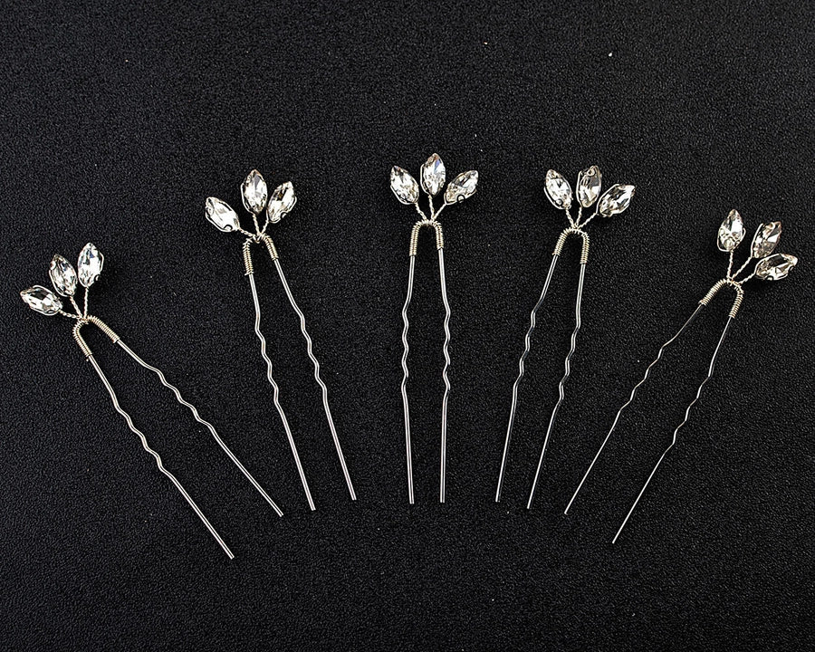 Women's Simple Style Classic Style Solid Color Alloy Inlay Hair Clip