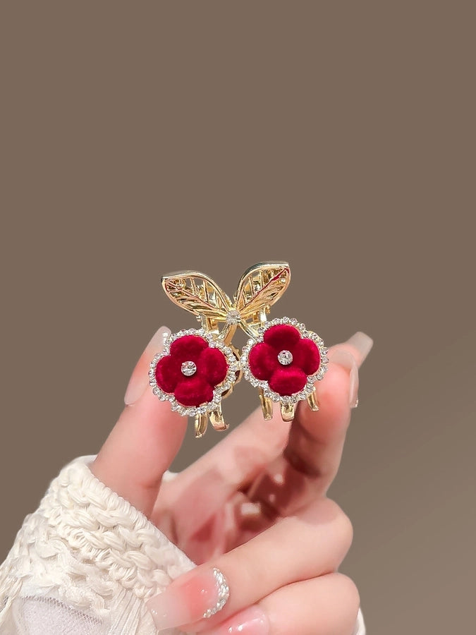 Women's Casual Simple Style Streetwear Floral Alloy Hair Claws