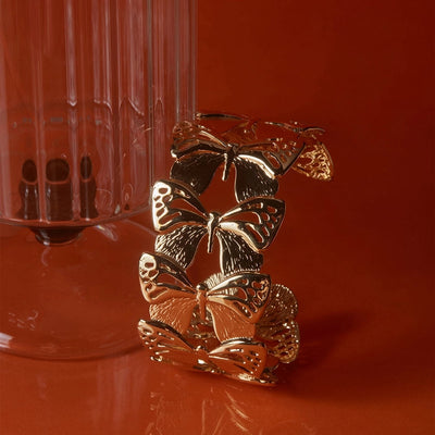 Casual Elegant Sweet Butterfly 304 Stainless Steel 16K Gold Plated White Gold Plated Gold Plated Bangle In Bulk