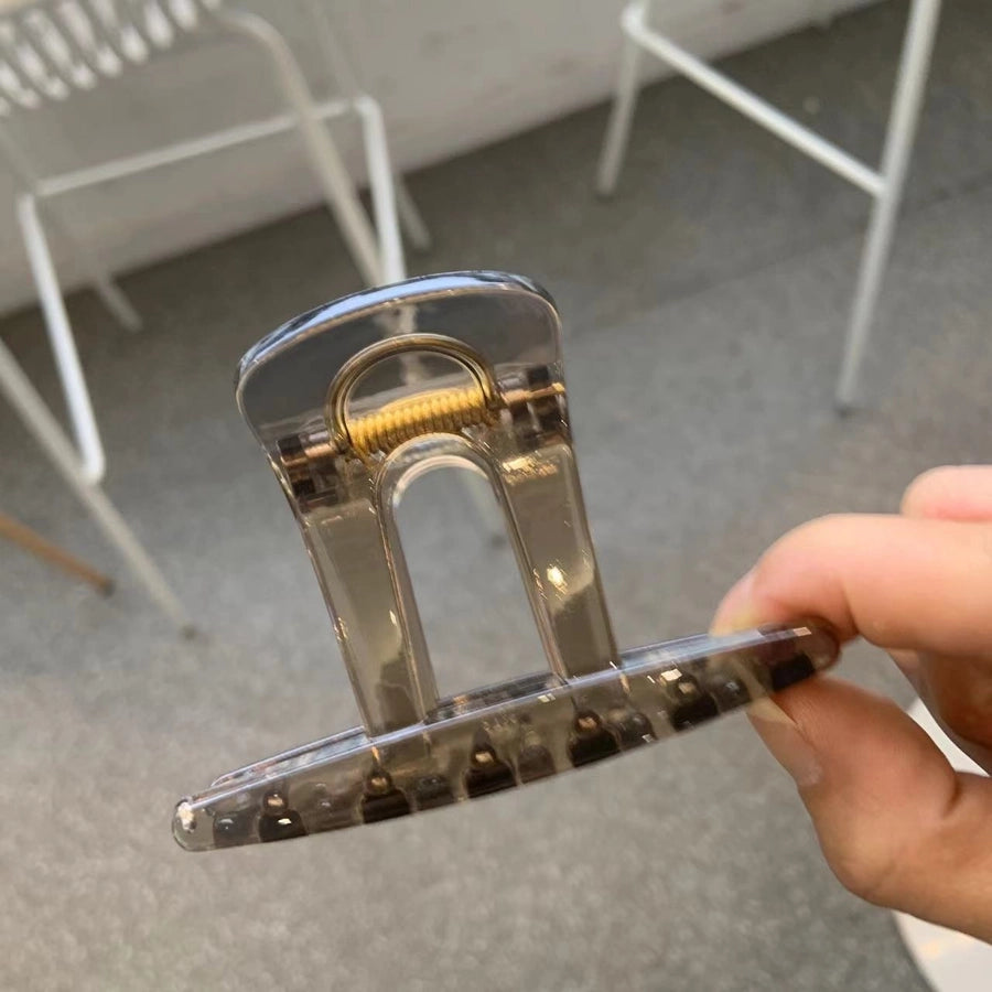 Women's Simple Style Top Hat Solid Color Plastic Hair Claws