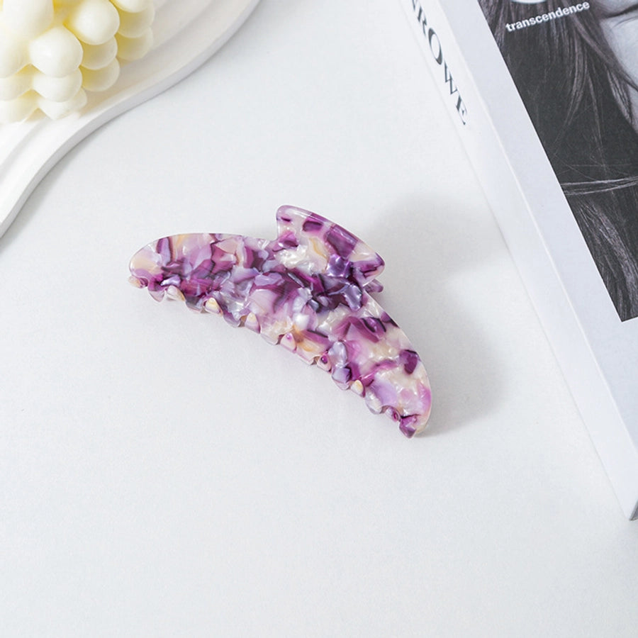 Urrykid Korean Style New Retro Pattern Acetate Grip Back Head Updo Large Size Shark Clip Grip