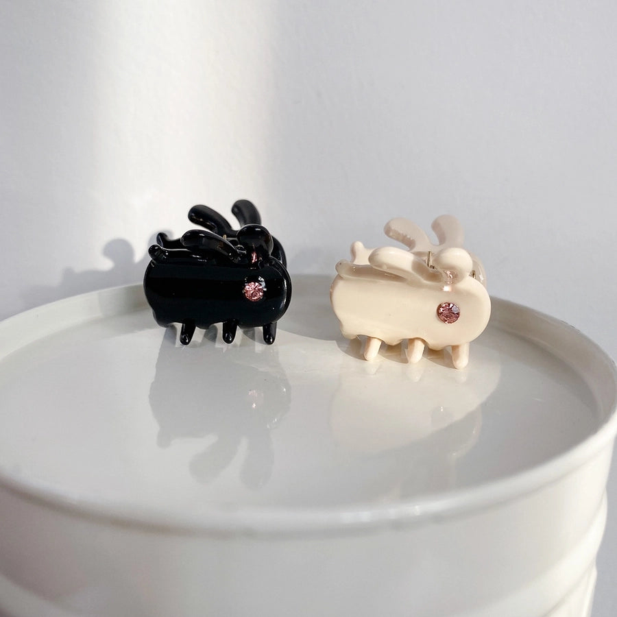 Beautiful Mini Acetate Rabbit Grip Stylish Graceful Simple High Sense All-Matching Elegant Hair Clips Hair Accessories Headwear for Women