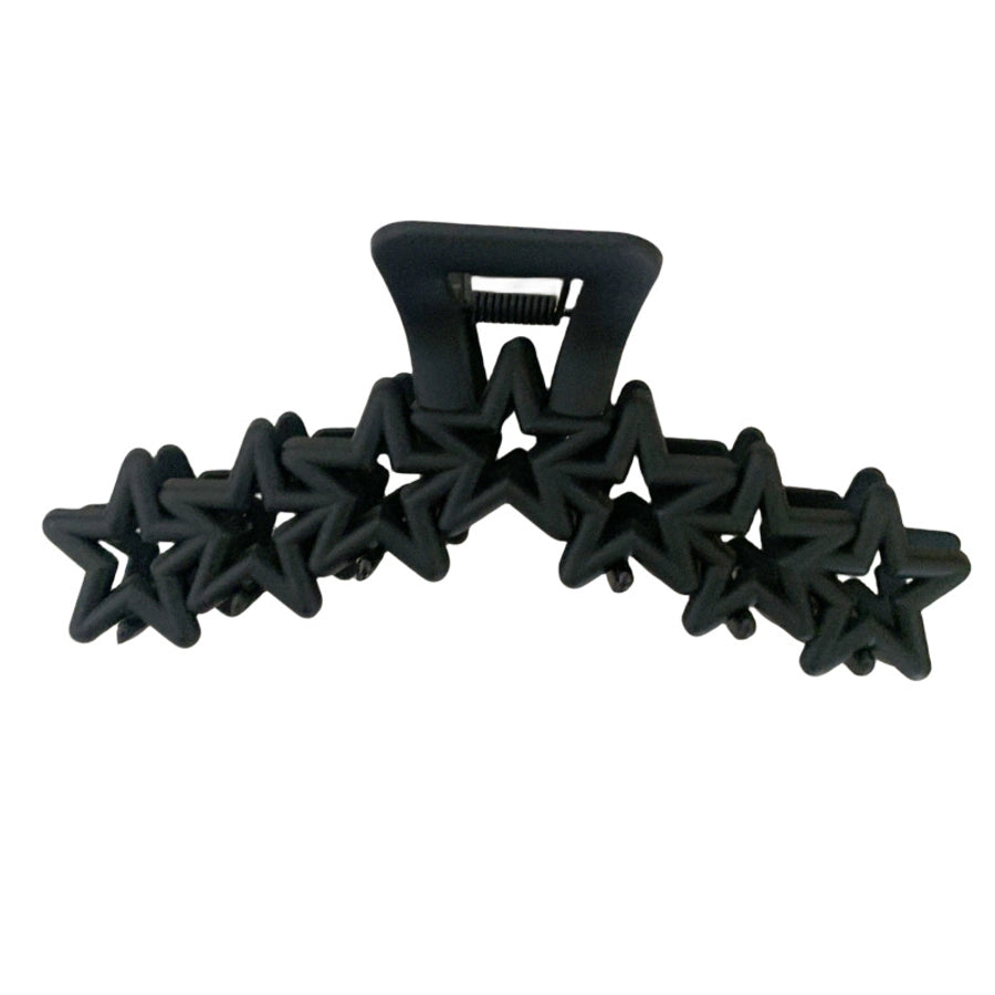 women's basic pentagram plastic hair claws