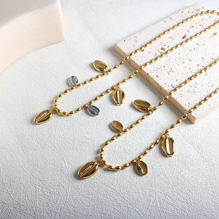 Jewelry IG Style Marine Style Commute Conch 304 Stainless Steel Bracelets Earrings Necklace