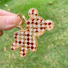 cute plaid bear leopard pvc alloy hair claws