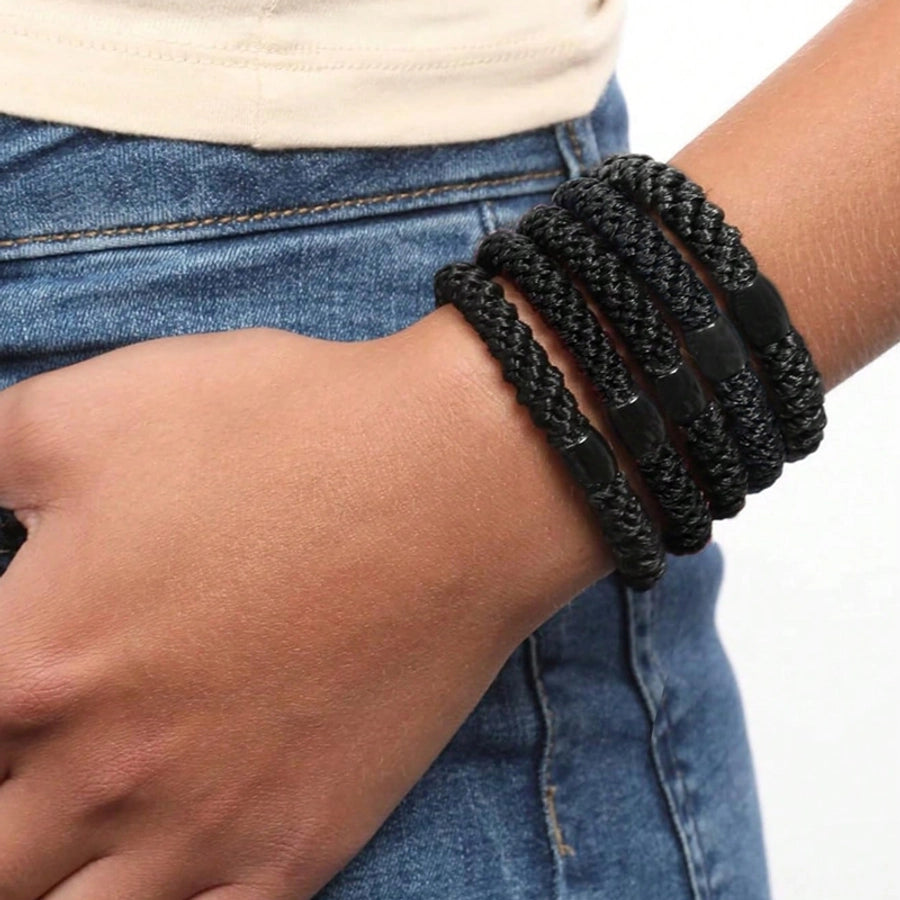 Women's Simple Style Solid Color Elastic Band Hair Tie