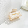 sweet solid color arylic hair claws 1 piece