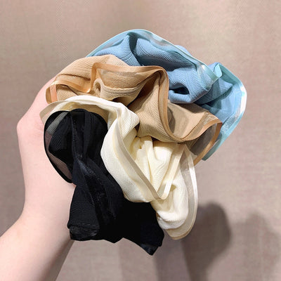 fashion geometric satin hair tie