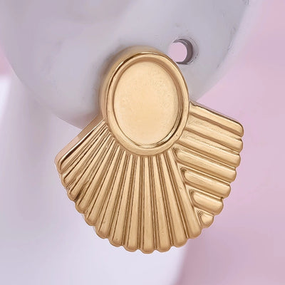 1 Pair Basic Simple Style Geometric Plating 304 Stainless Steel Ear Studs